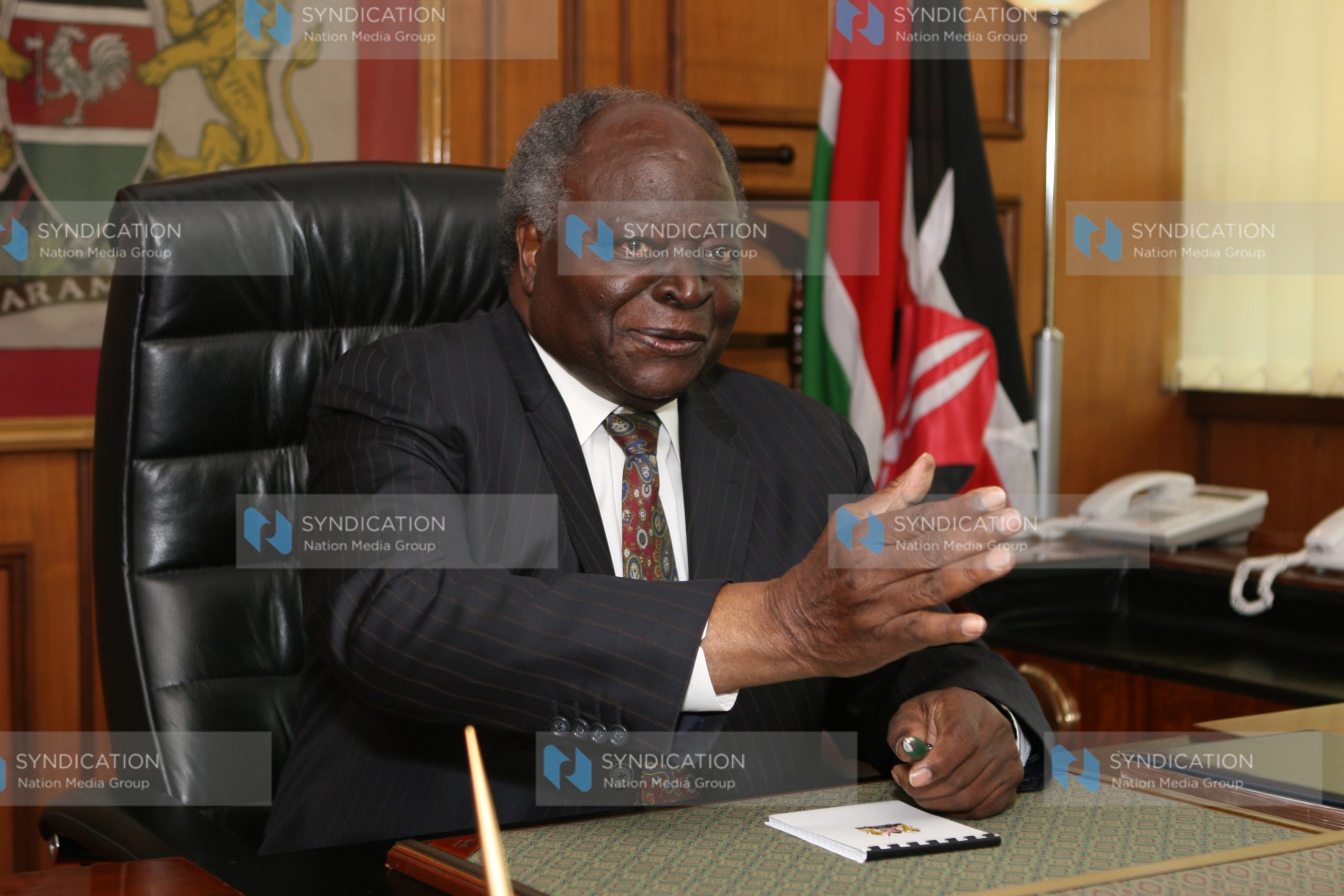 President Mwai Kibaki in an interview
