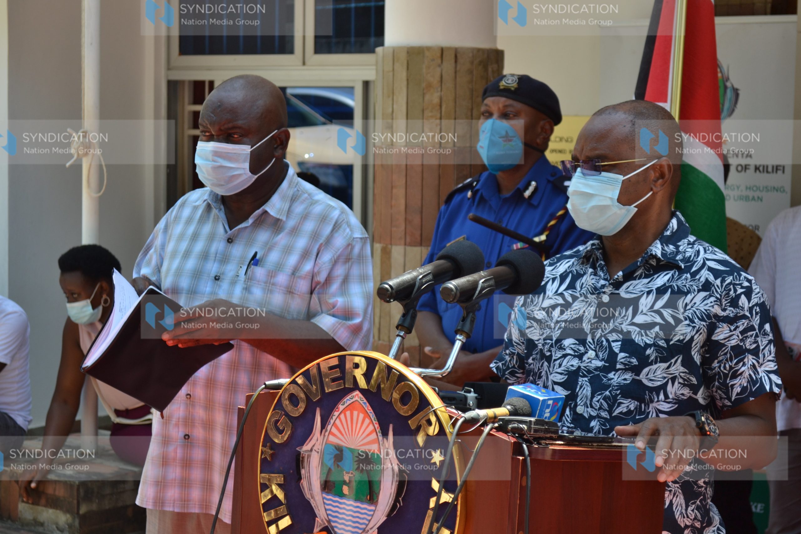 Press conference out Governor’s office in Kilifi