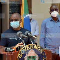 Kilifi Governor Amason Kingi addressing the press