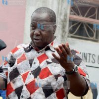 Cabinet Secretary Fred Matiang'i addressing at Mogeni Tea Factory