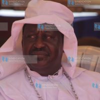 Prime Minister Raila Odinga, dressed as a Legio Maria faithful