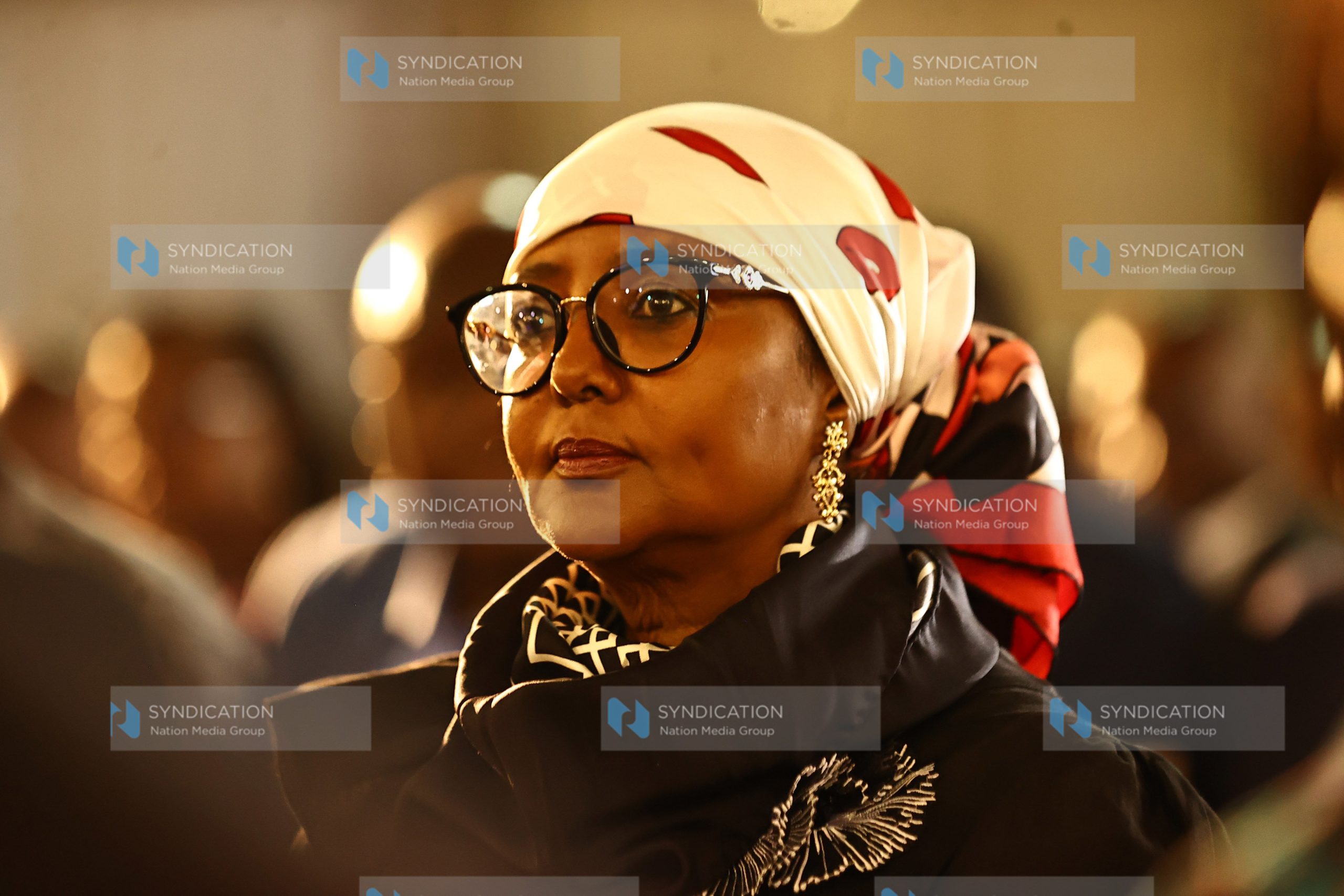 CS Amina Mohamed during Education CS George Magoha’s Requiem mass