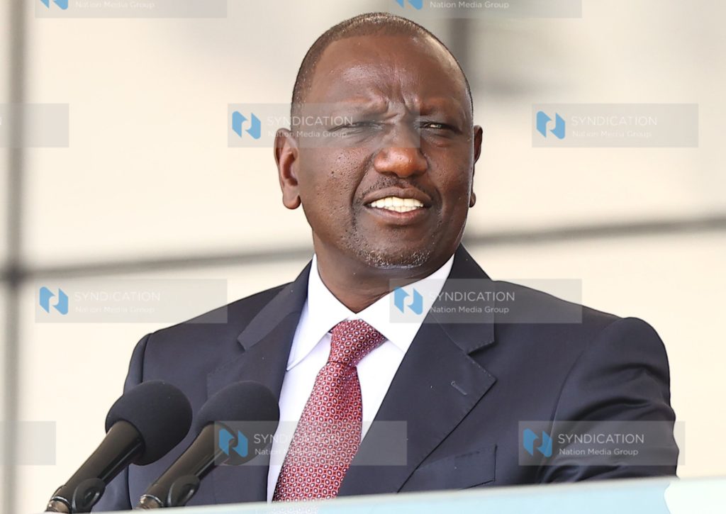 President William Ruto address Kenyans at Uhuru Gardens