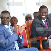 William Ruto (right) with Meru governor Kiraitu Murungi