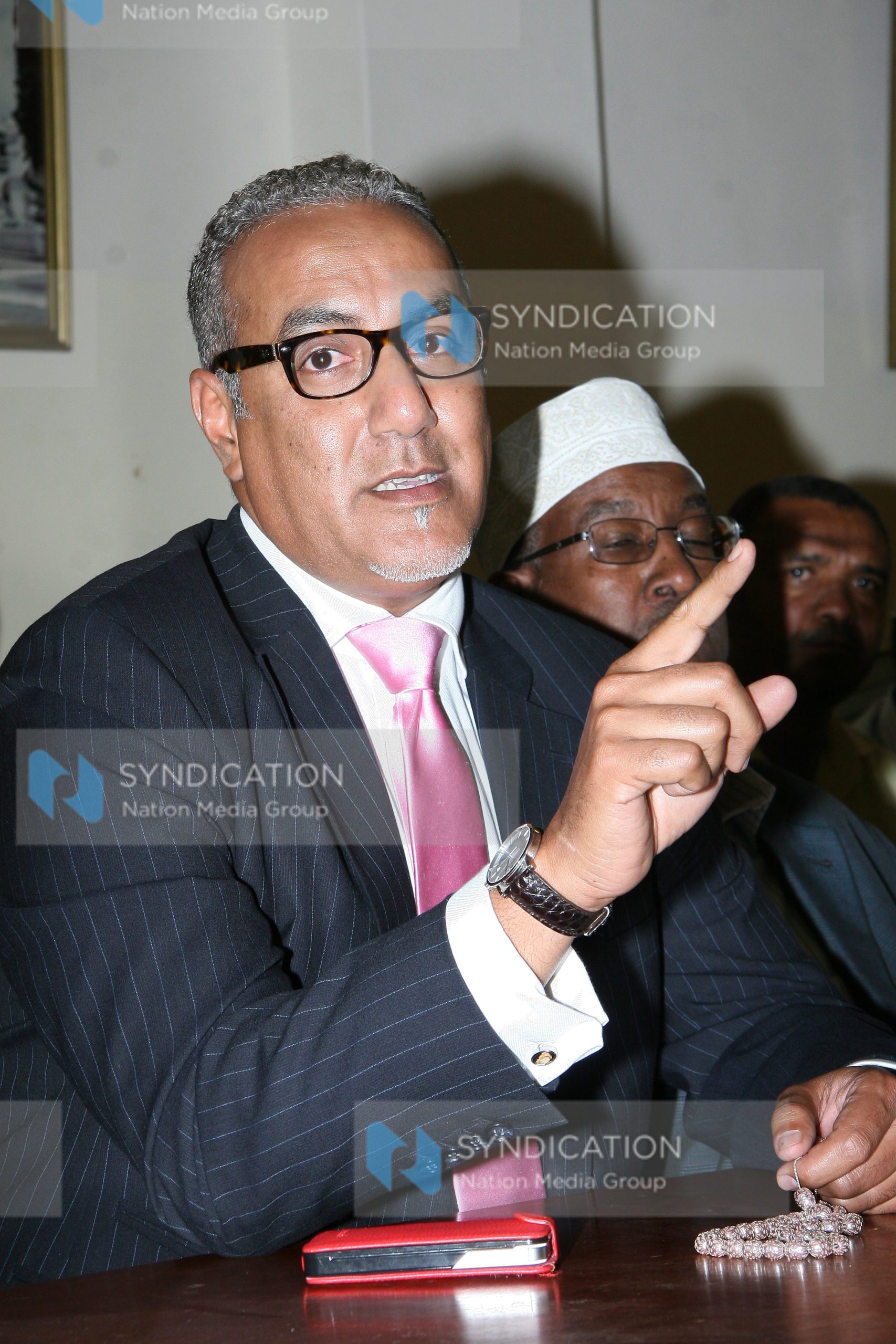 Press conference at the Jamia Mosque