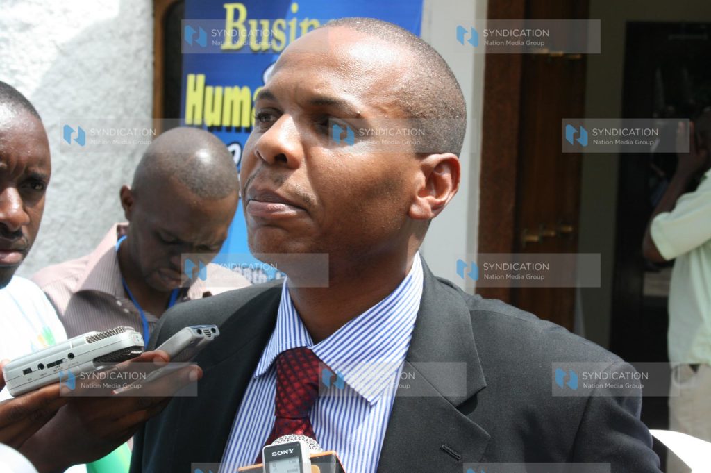 Danson Mungatana addresses participants