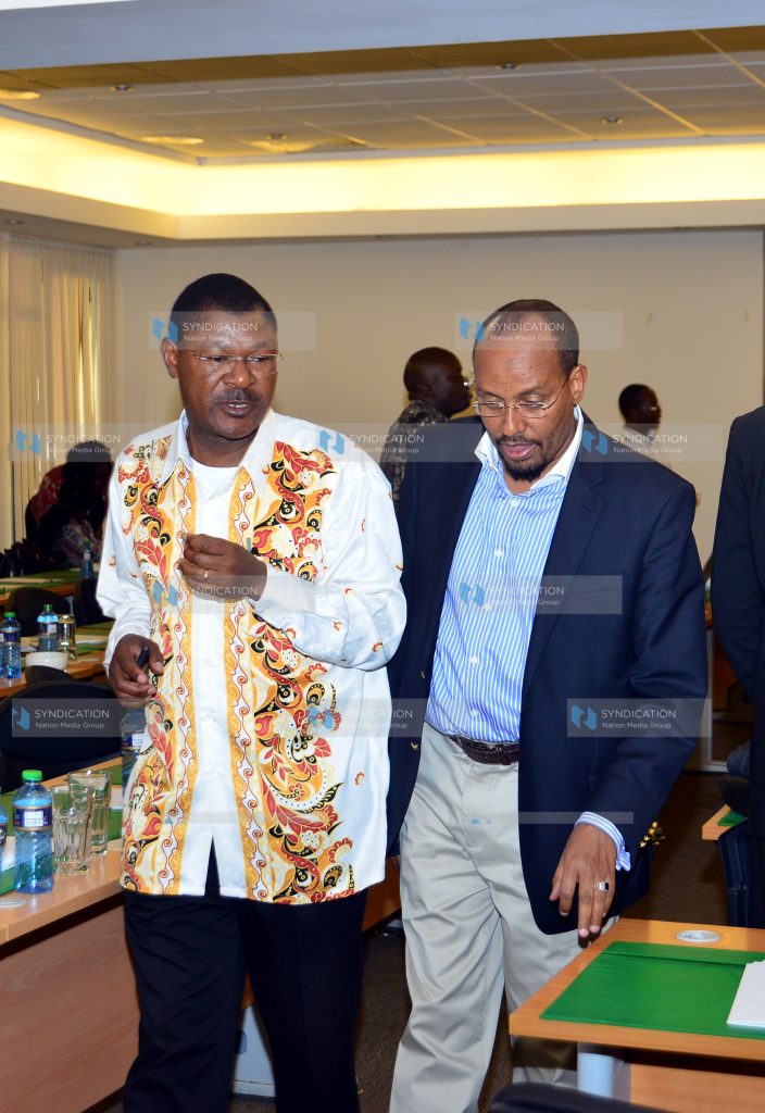 Bungoma Senator Moses Wetangula and Mandera Senator Billow Kerrow