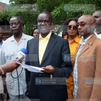 The Alliance Party of Kenya leader Kiraitu Murungi with political parties' leaders