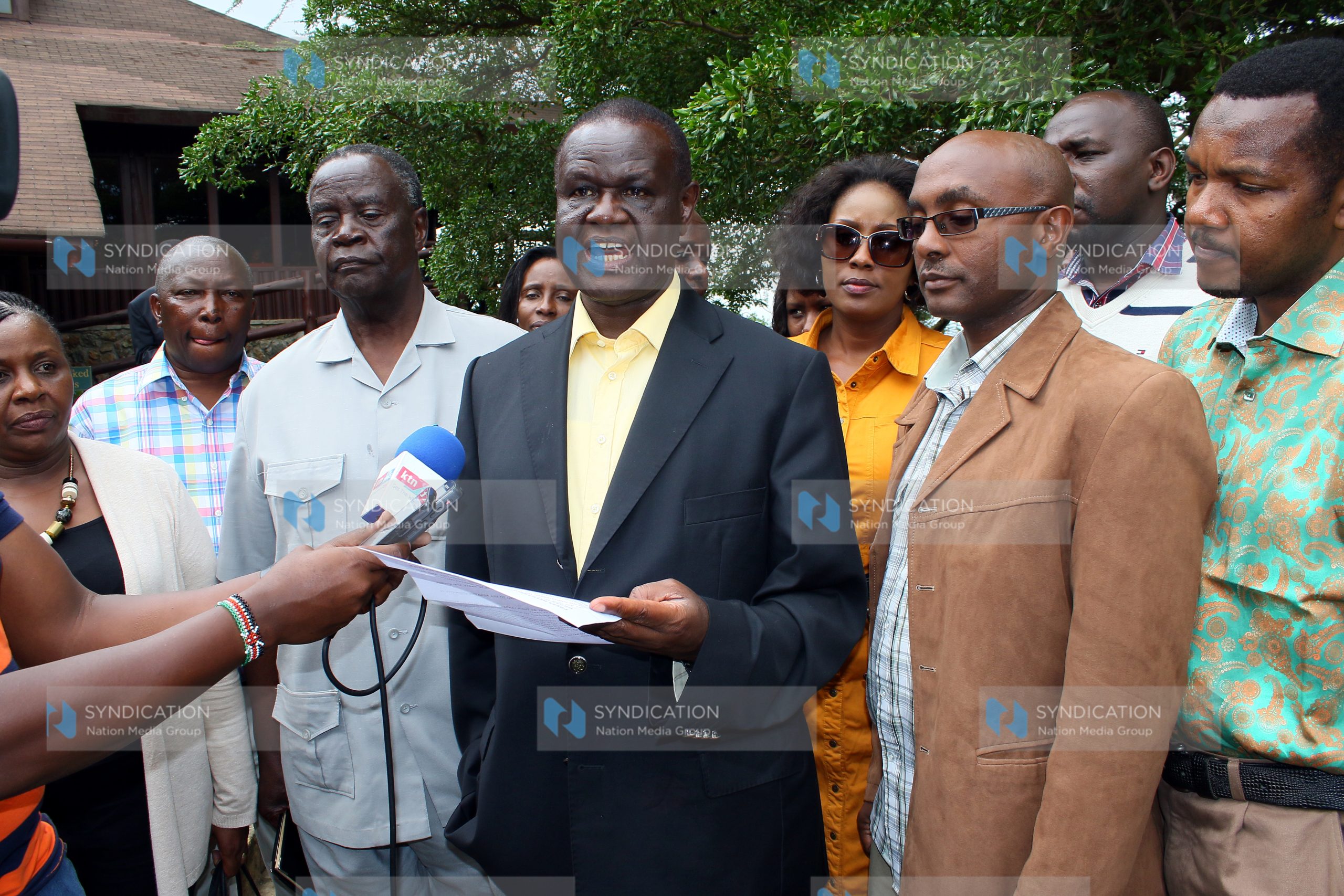 The Alliance Party of Kenya leader Kiraitu Murungi with political parties’ leaders