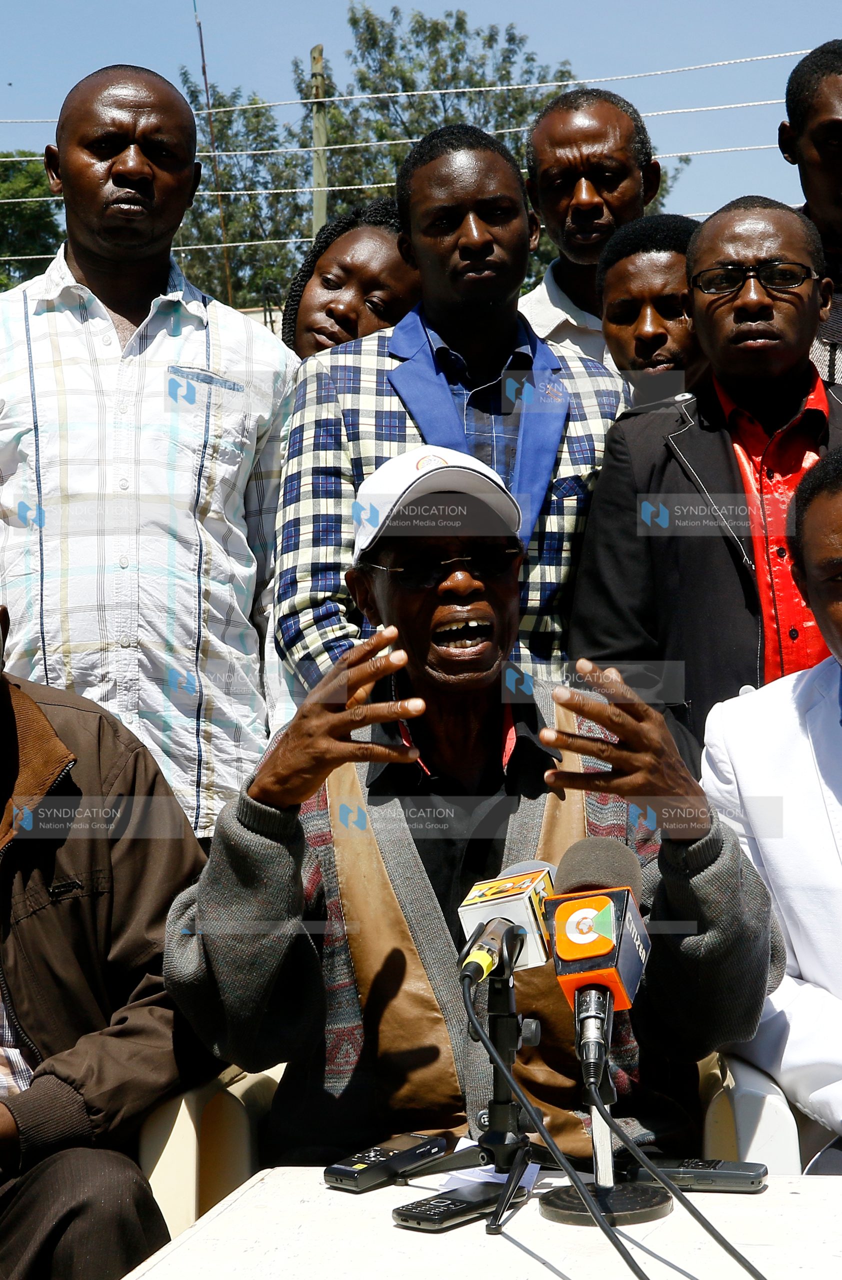 Former Subukia MP Koigi wa Wamwere with his supporters