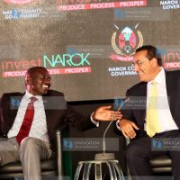 Deputy President William Ruto and Tourism minister Najib Balala