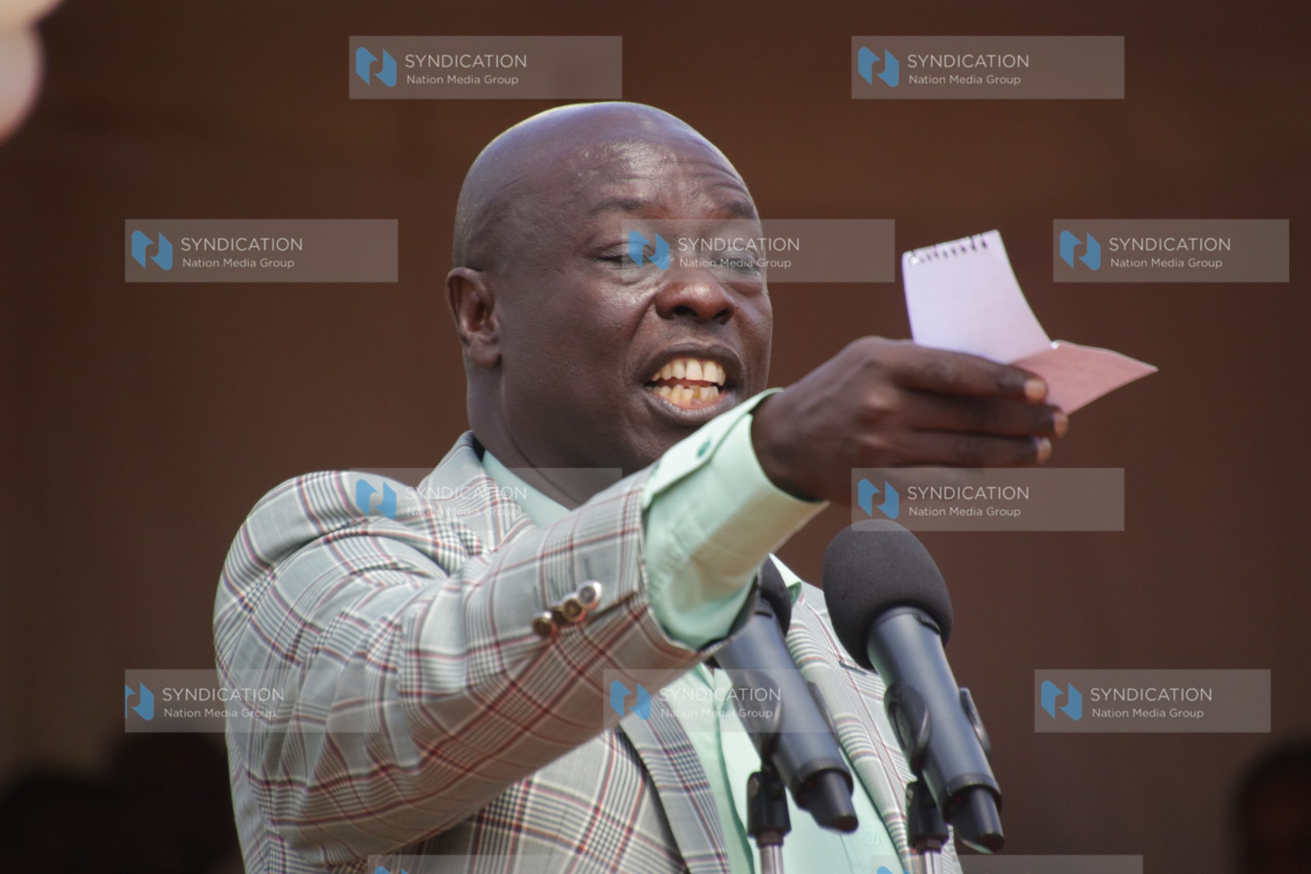 Deputy President Rigathi Gachagua makes his remarks