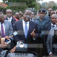 Education CS Fred Matiang’i addresses journalists