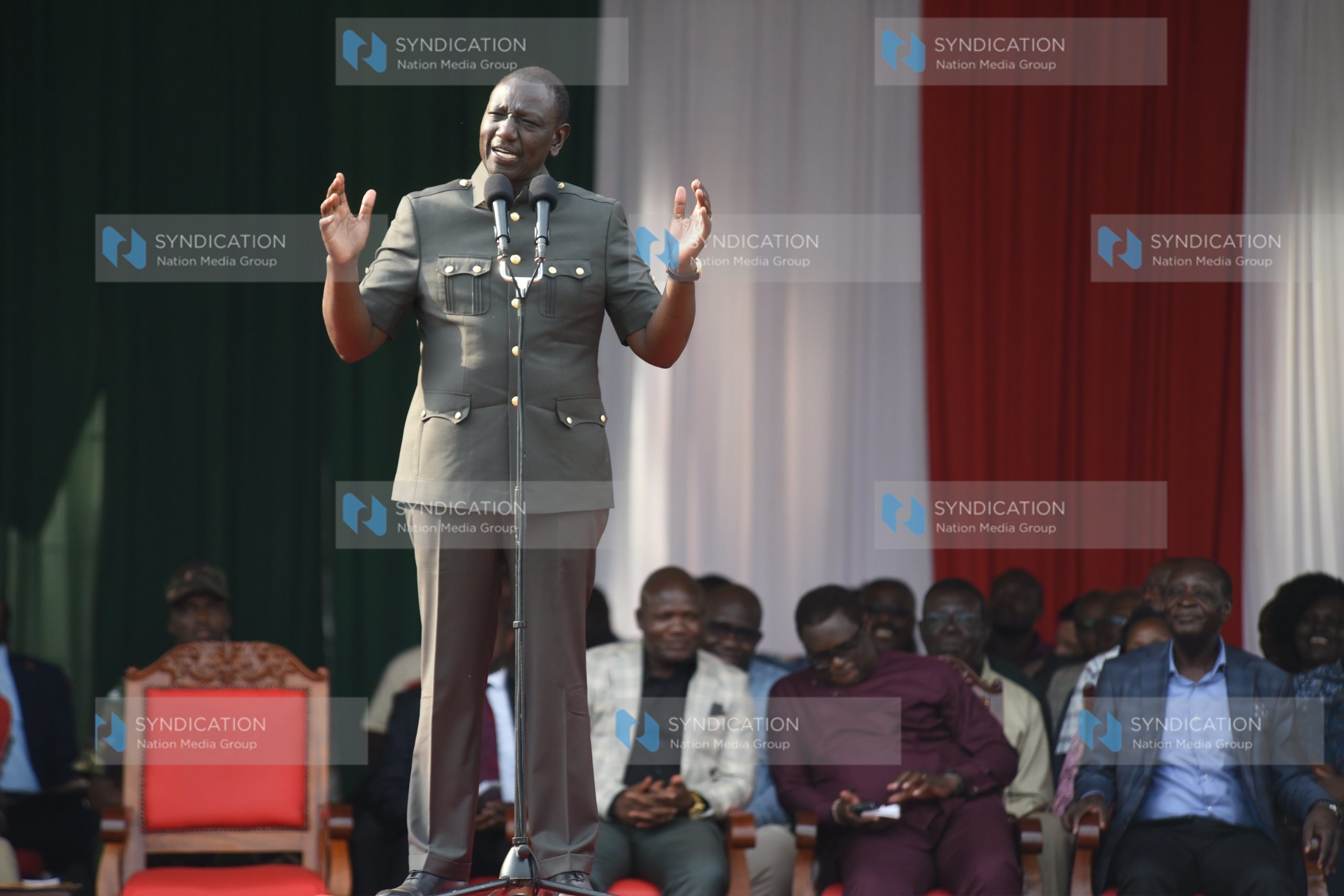 President William Ruto at Mabole primary school