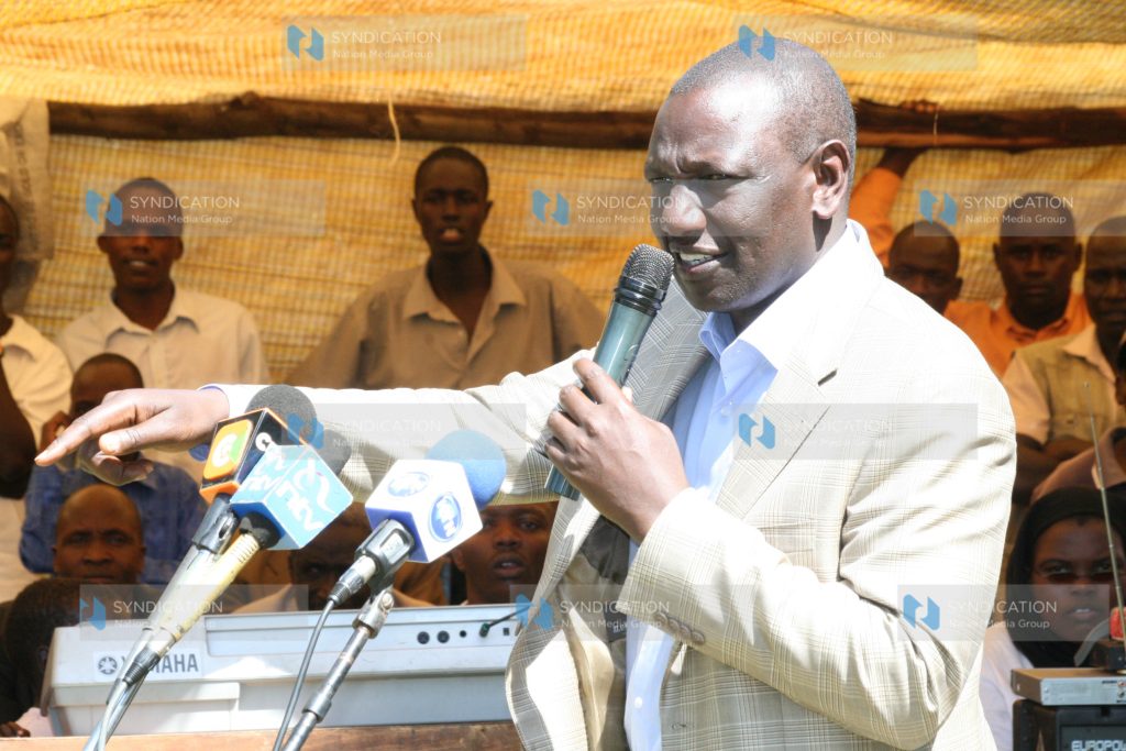 Suspended Higher Education Minister William Ruto
