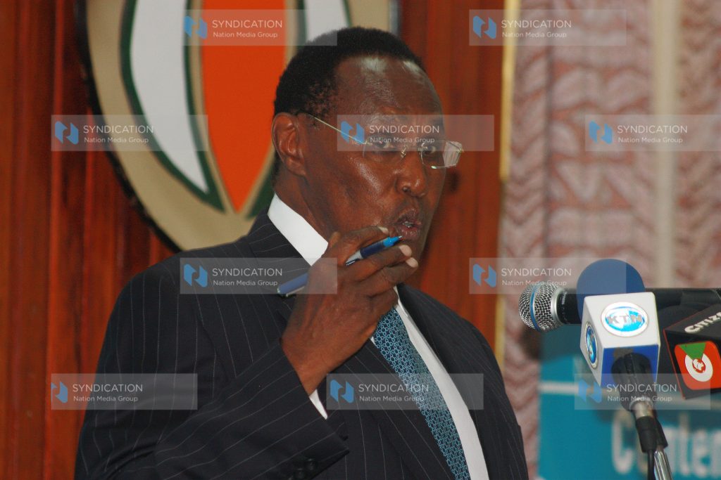 Internal security Minister George Saitoti