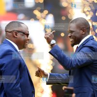 Nairobi city County Governor Johnson Sakaja and his Deputy James Muchiri