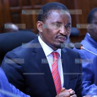 Mwangi Kiunjuri appears before the Senate Committee on Agriculture, Livestock, and Fisheries