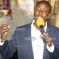 Walter Nyakundi addressing Catholic faithfuls at St. Peters’ Catholic Church