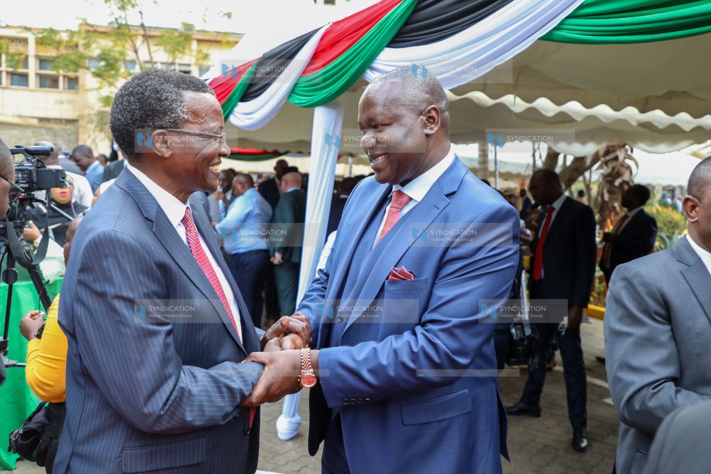 Kisumu Senator Prof Tom Ojienda and former chief justice David Maraga