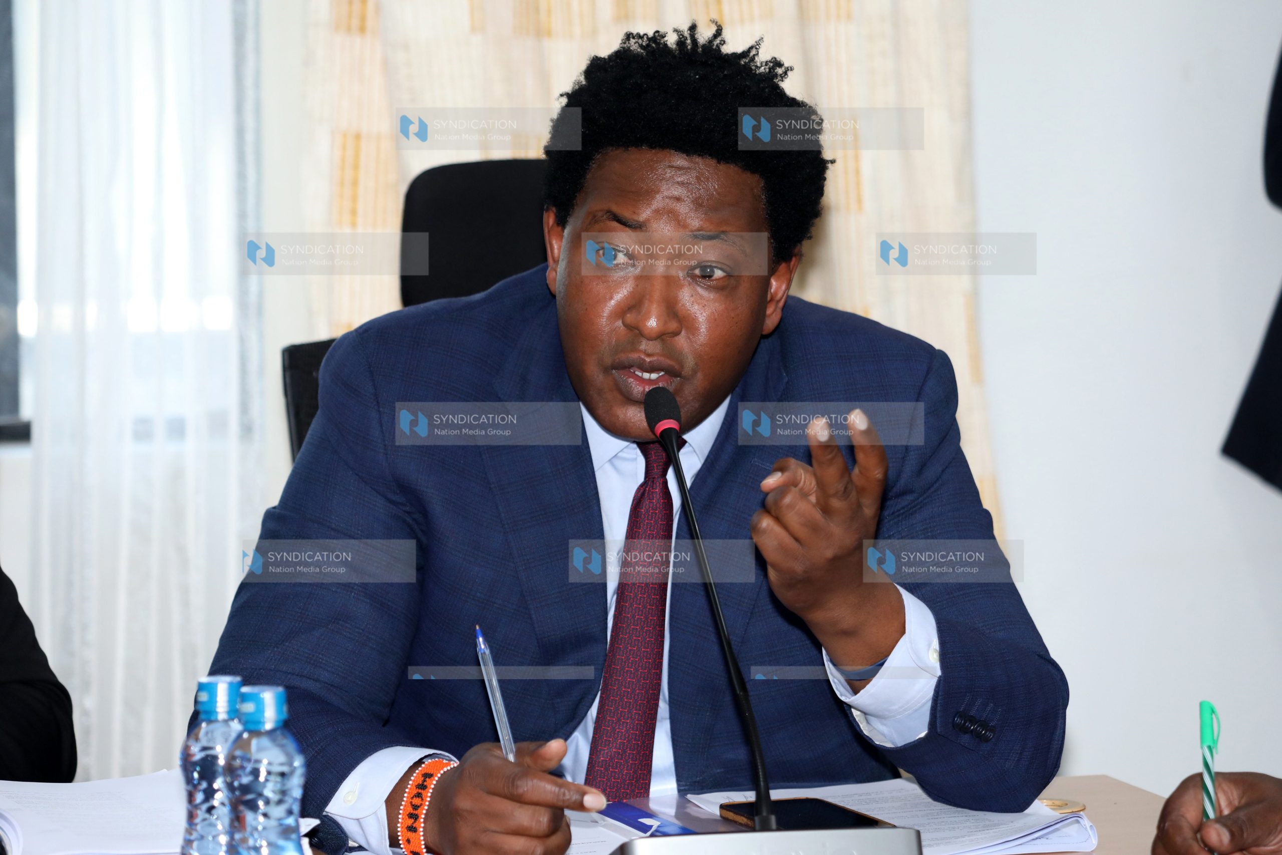 Narok Senator Ledama Ole Kina speaks