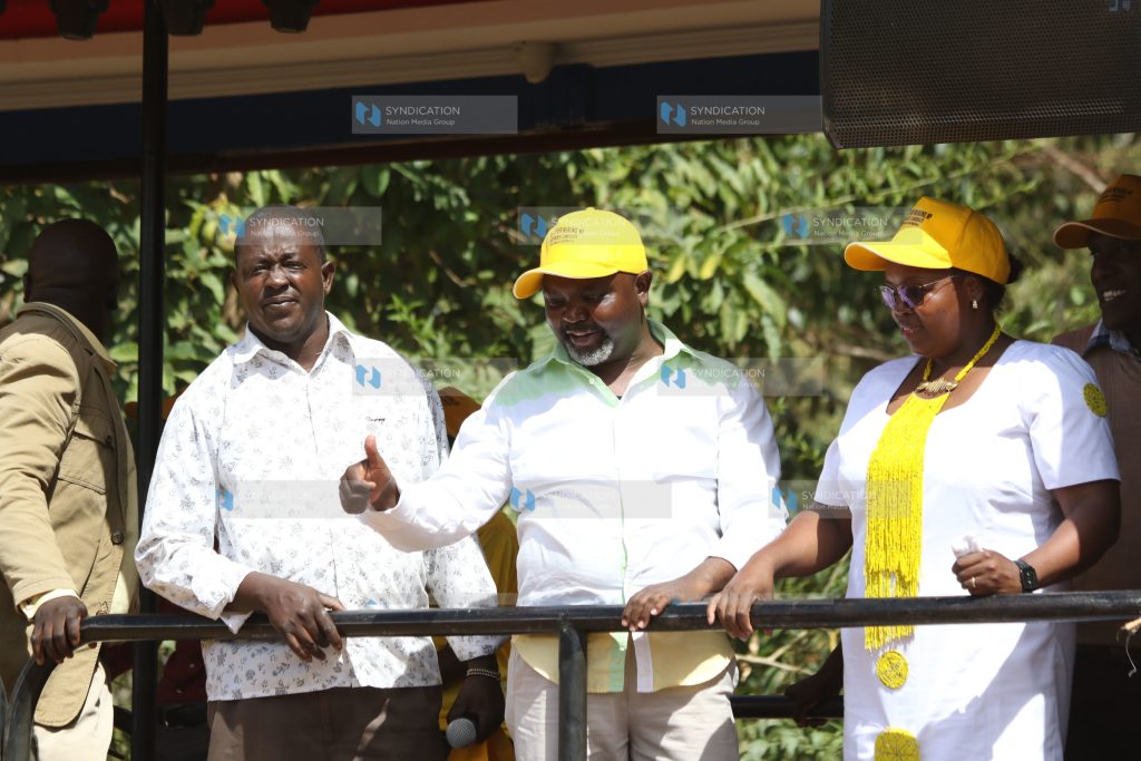 Campaign tour from Ukuu–Nkando–Rubiri–Kabanda–Mikumbune–Ndagene–Kithurine–Kionyo–Murungurune