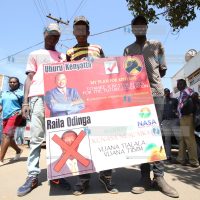 These youths walk around Meru Town