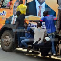 Nairobi Governor Evans Kidero during a campaign trail