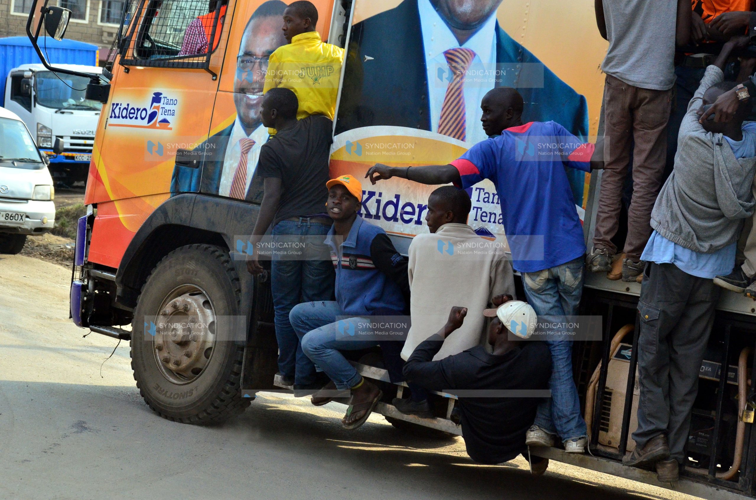 Nairobi Governor Evans Kidero during a campaign trail