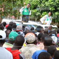 Residents of Ruga village ahead of the election