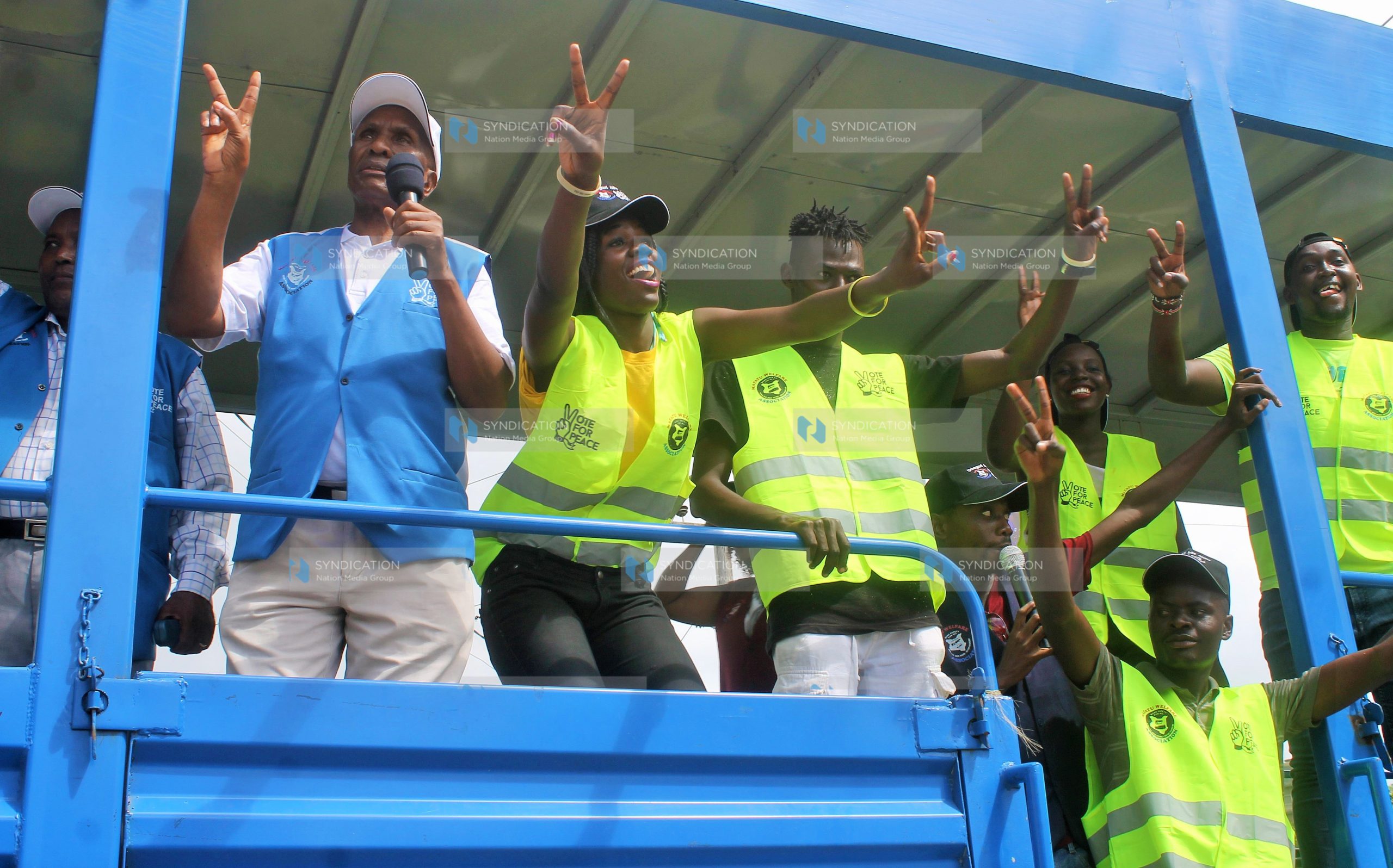 A peace campaign in Mombasa County