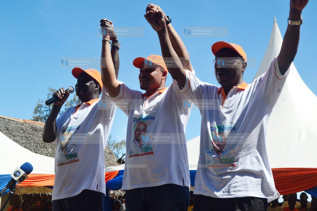 A campaign rally for Cord Candidate Hatib Mwashetani