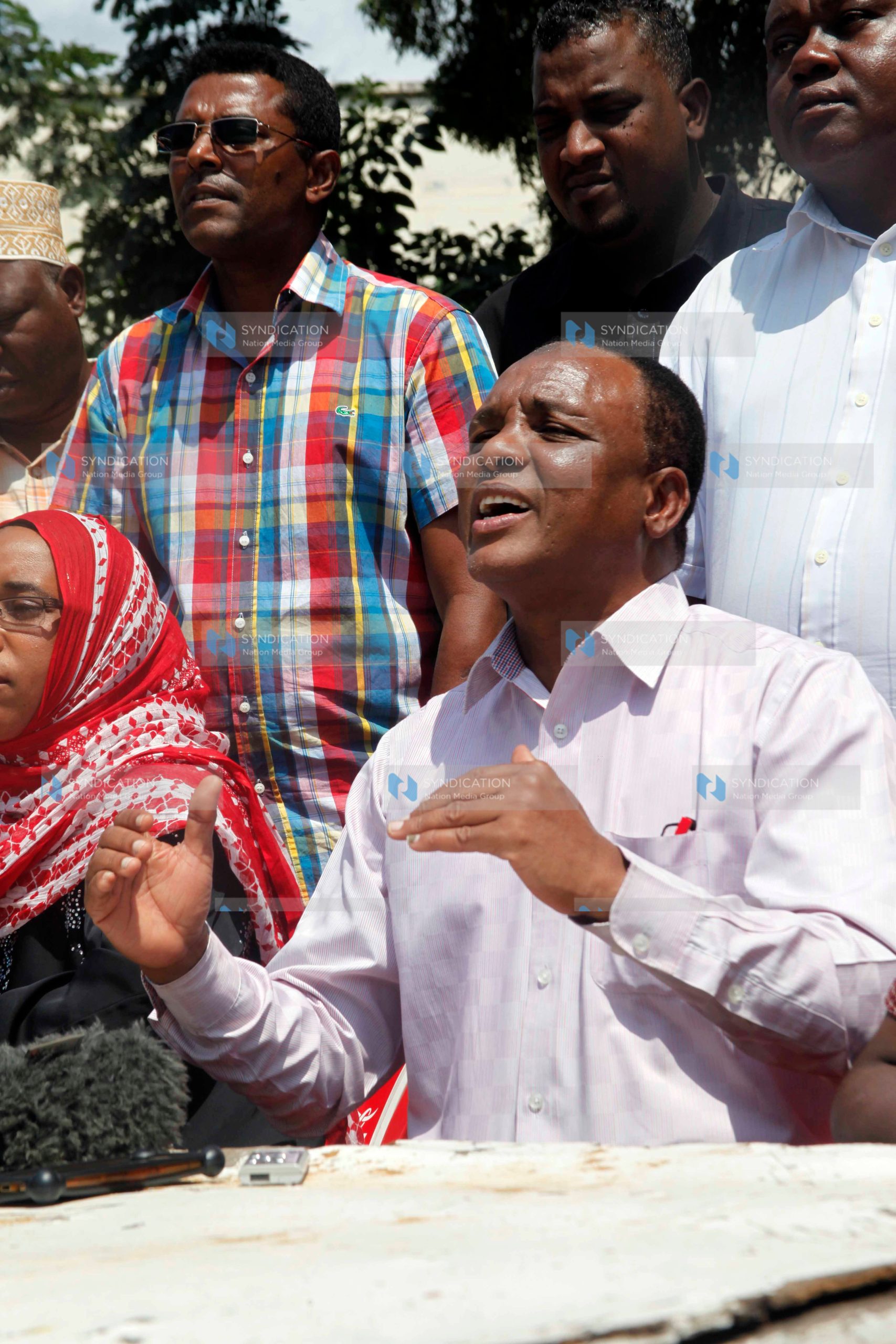 The chairperson of Mombasa Jubilee MCA candidates