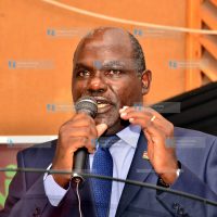 (IEBC) Chairman Wafula Chebukati addresses guests