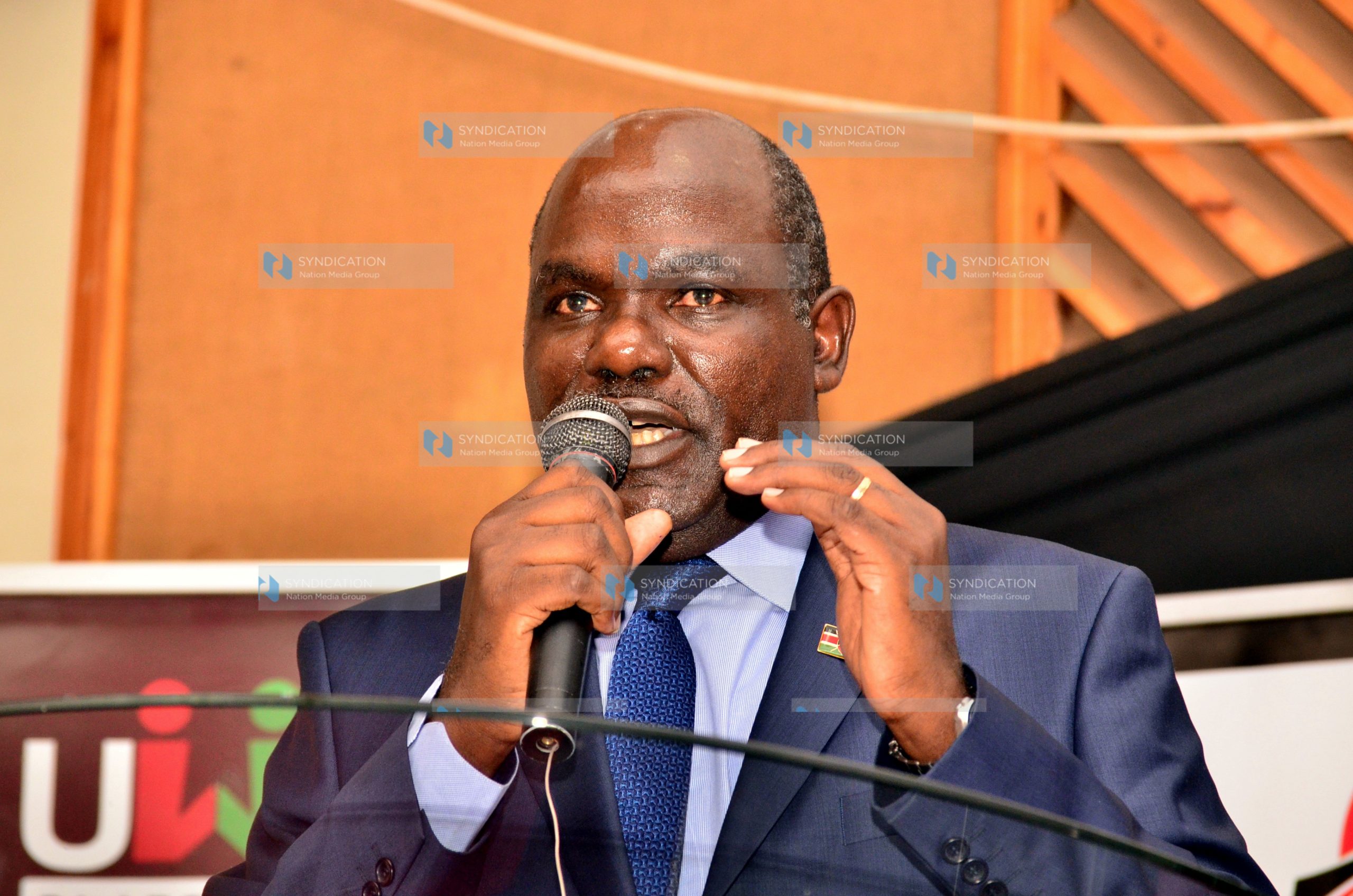 (IEBC) Chairman Wafula Chebukati addresses guests