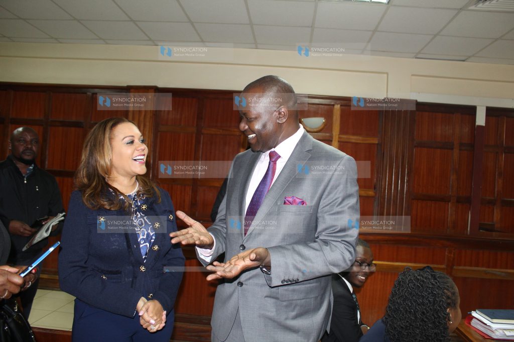 Senior Counsel Prof Tom Ojienda with his client