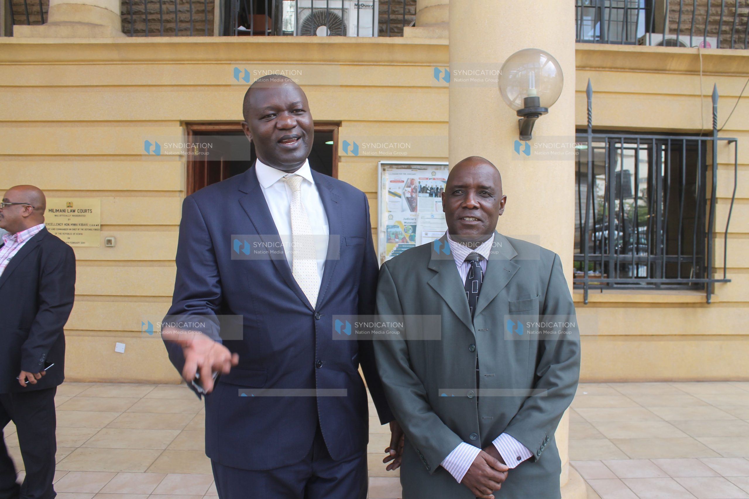 Muhammad Swazuri (right) with his lawyer Tom Ojienda