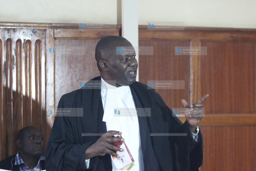 Lawyer, Prof Tom Ojienda, who represents Kiambu Governor Ferdinand Waititu