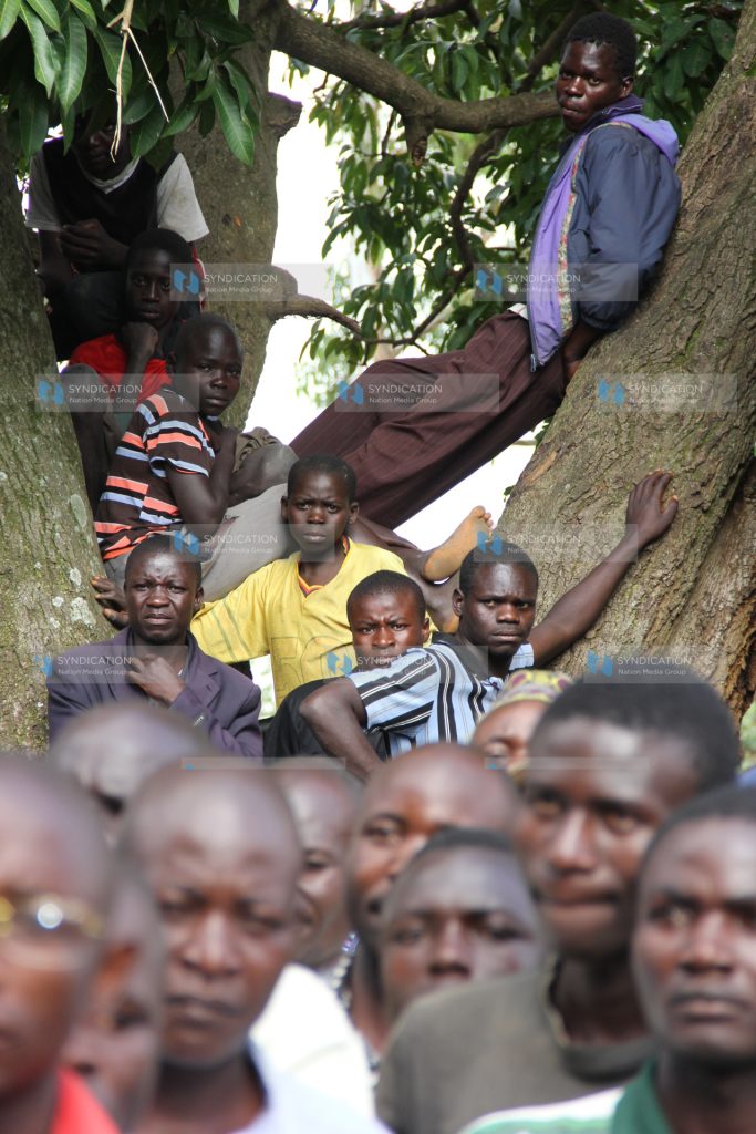 Members of the public during a campaign by Moses Wetang’ula