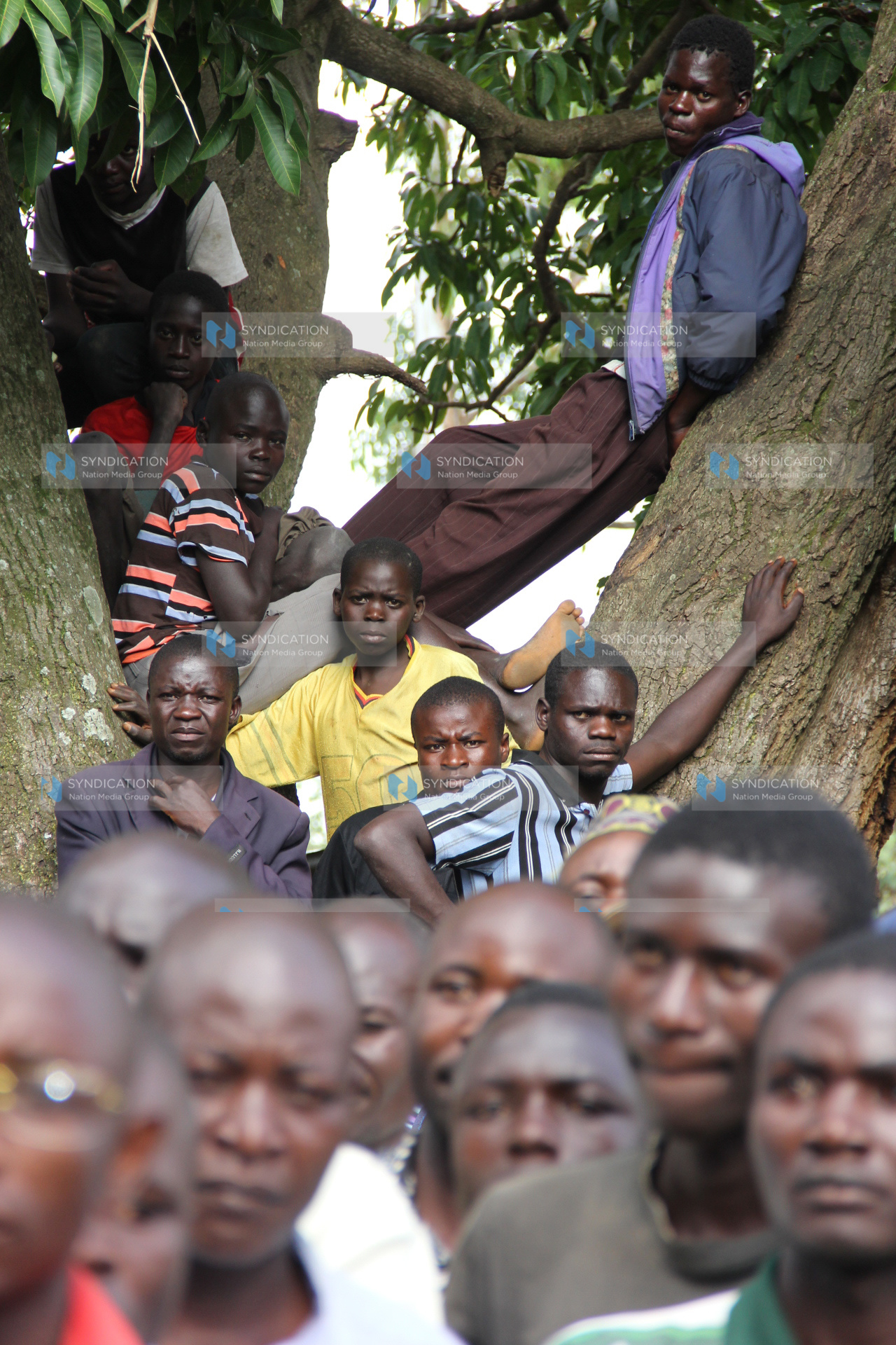 Members of the public during a campaign by Moses Wetang’ula