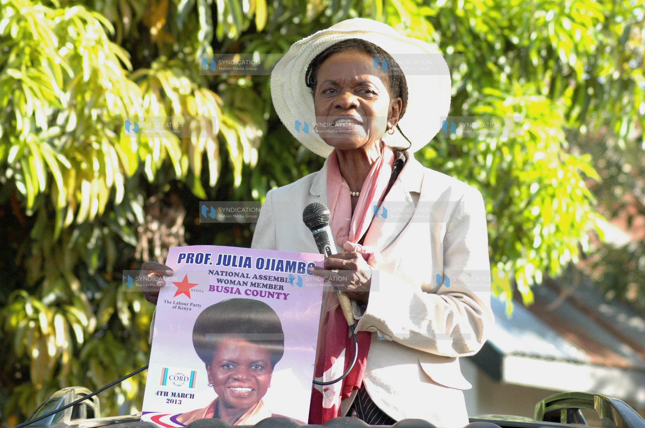 Prof Julia Ojiambo, a Labour Party of Kenya candidate