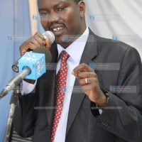 Uasin Gishu County Governor, Jackson Mandago addresses the press