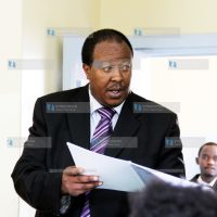 Njoro MP Joseph Kiuna testifying in a Nakuru High Court