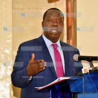Fred Matiang’i addressing a gathering of educational stakeholders