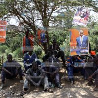 Campaign poster of the Prime Minister Raila Odinga
