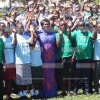 Beneficiaries of the Fins to Swim Education scholarship programme