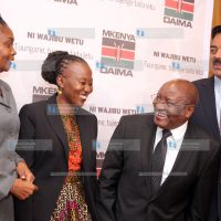 A press conference at a Nairobi hotel