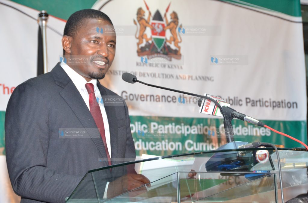 Devolution and Planning Cabinet Secretary Mwangi Kiunjuri