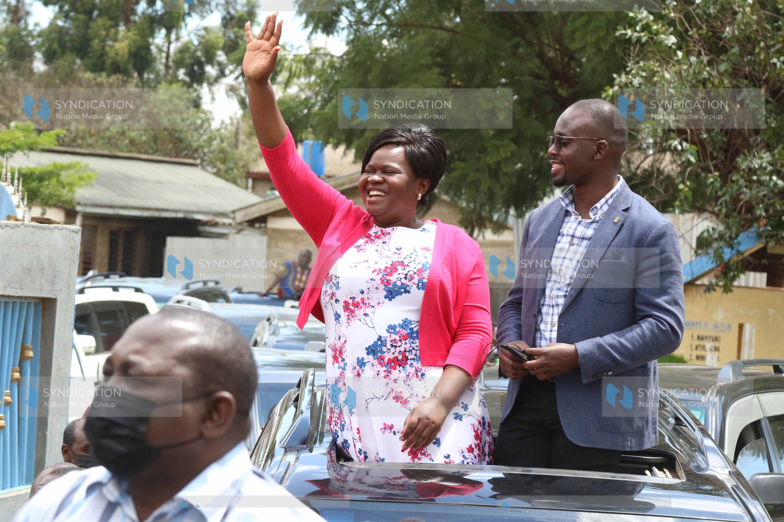 Homa Bay Senator Moses Kajwang’ and Woman Representative Gladys Wanga