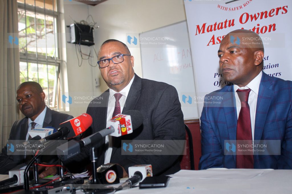 Matatu Owners Association Chairman Simon Kimutai